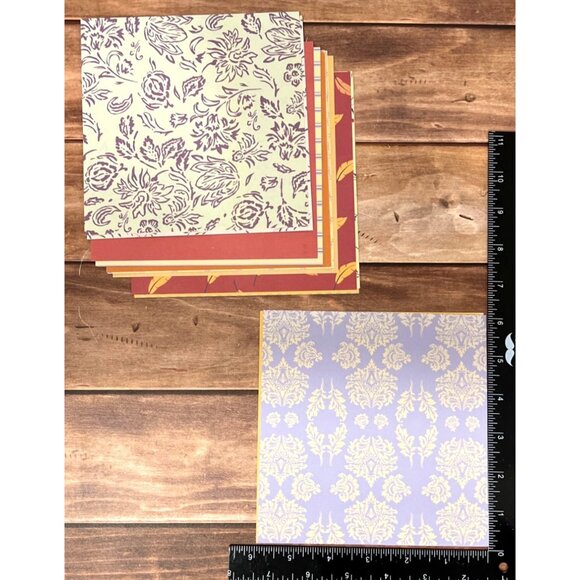 60 Sheets of Assorted Scrapbook Paper Pack - Various Patterns, Colors, & sizes - Picture 11 of 11